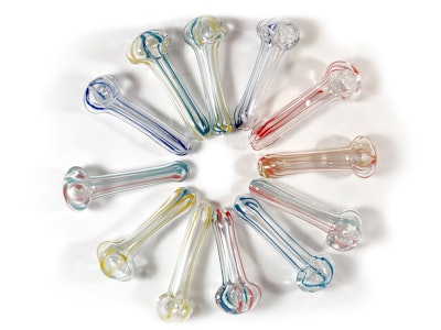 SMOKEZONE420 - Glass - 3" Paper Peanut Hand Pipe