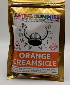 Orange Creamsicle - 100mg Sativa Gummies - Mighty Vikings