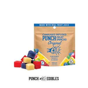 Punch - Fruit Snacks - Pineapple, Pomograte, Blueberry - (Original) - 100mg