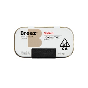 Breez | 20mg Extra Strength Sativa Tablets 50pk | 1000mg