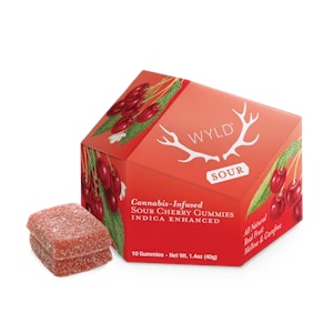 WYLD - Wyld | Sour Cherry Gummies | Indica Enhanced | DOH | 100mg THC