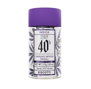 STIIIZY - [STIIIZY] Infused Preroll 5 Pack - 2.5g - Biscotti (I)