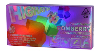 Highatus - PomBerry 5:1 THC:CBN Sour Gummies - 120mg