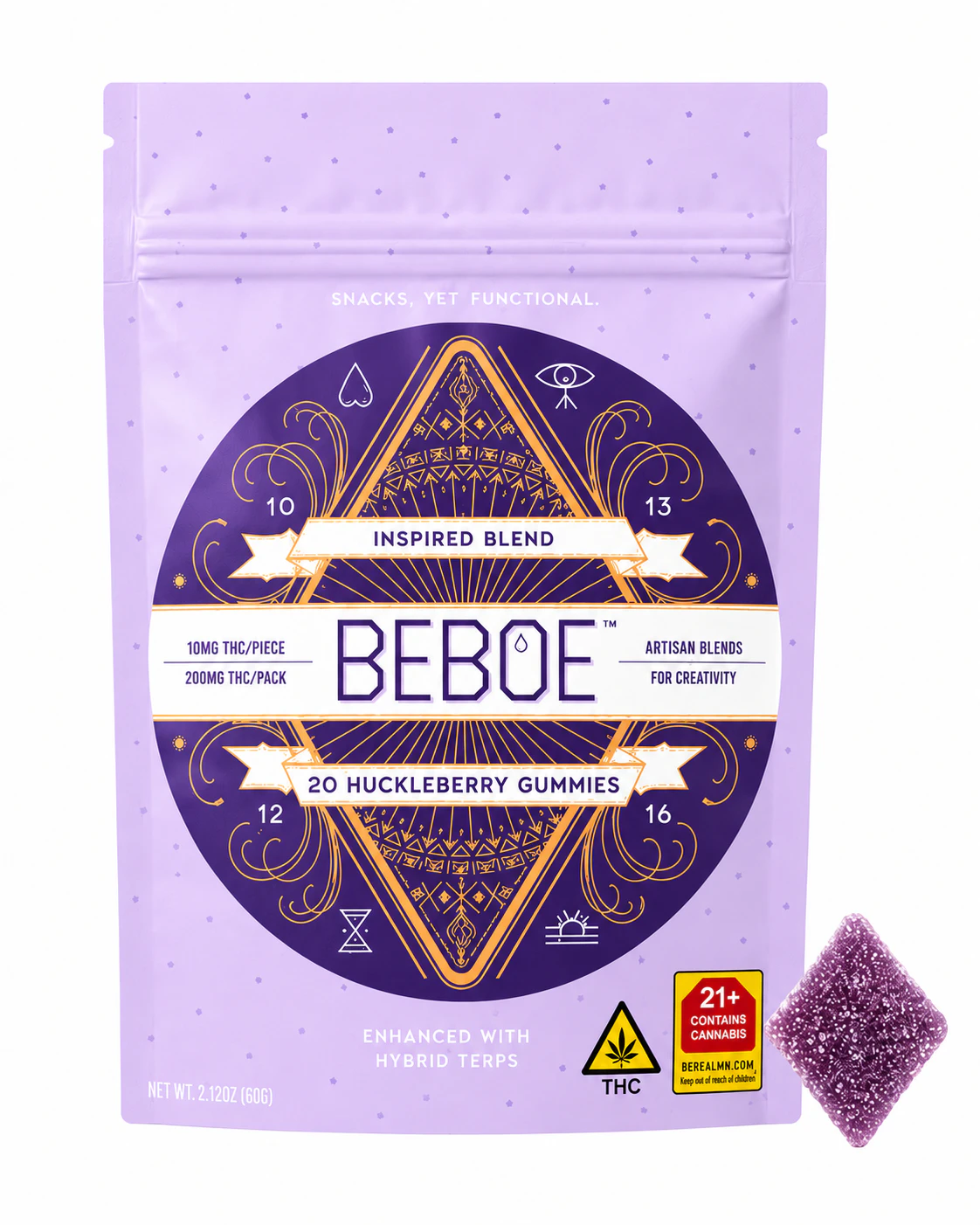Beboe - Inspired Huckleberry- 100mg THC | Beboe Main Image