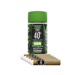 Strawnana 40's Infused Mini Blunt 5-Pack [2.5 g]