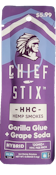 HHemp 2pk Chief Stix HHC Hemp Smokes Gorilla Glue+Grape Soda (Hybrid)