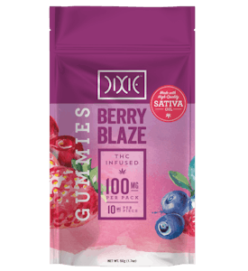 Dixie - Berry Blaze Sativa Gummies 100mg - Dixie