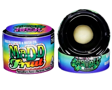 Shasta Hash Co. - Shasta Flower Co - Concentrate - Madd Fruit Tier 1 Live Rosin - 1G