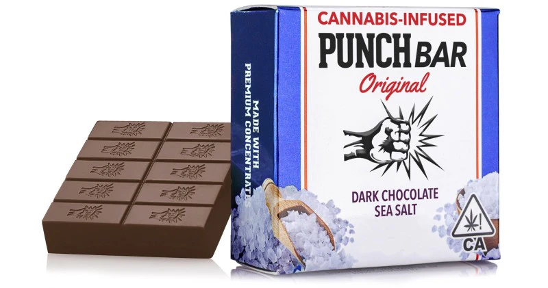 Punch Edibles - Punch Edibles - Dark Chocolate Sea Salt Bar - 100mg Main Image
