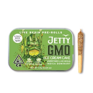 5pk - Live Resin Infused - GMO x Ice Cream Cake - 3.5g (IH) - Jetty