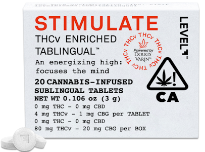 LEVEL - Stimulate - Tablingual - THCv - 3mg  - Level