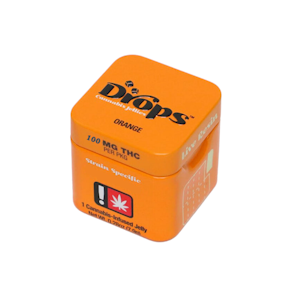 Drops Gummies - 100mg THC Orange Gummies (THC Bomb) (10mg - 10 Pack) - Drops