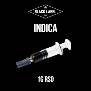 BLACK LABEL BRAND -  [REC] Black Label | Ghost Milk Indica RSO | 1g Syringe