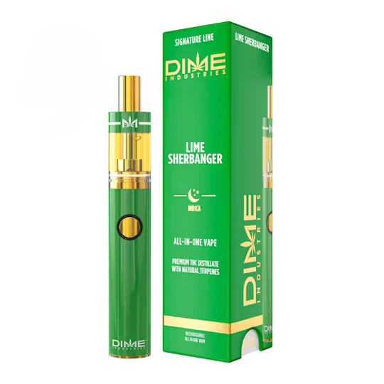 Dime Industries - DIME INDUSTRIES: Lime Sherbanger Signature 1g AIO (I) Main Image