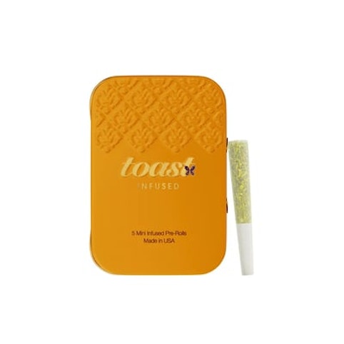 Toast - Mango Sticky Rice - Indica - 51.83% THC | .50g (5pk 2.5g) Diamond Infused Pre-Rolls | TOAST   -PP2 BACK