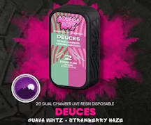 Guava Mintz x Strawberry Haze Live Resin Dual Chamber 2g AIO Vape - Indica | Bodega Boyz