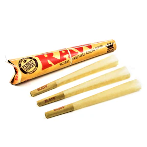 RAW - RAW King Cone Rolling Papers 3pk