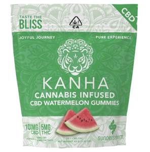 Kanha - Kanha Gummies 100mg CBD/5mg THC Watermelon $22