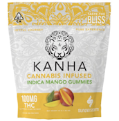 Kanha Gummies 100mg THC Indica Mango $18