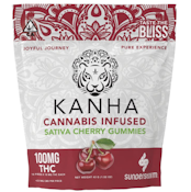 Kanha Gummies 100mg THC Sativa Cherry $18