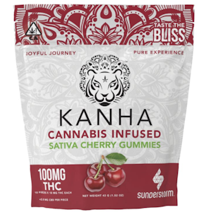 Kanha - Kanha Gummies 100mg THC Sativa Cherry $18