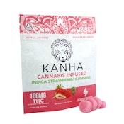 Kanha Gummies 100mg THC Indica Strawberry $18