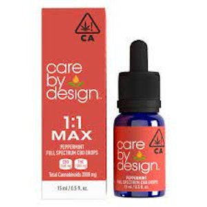 CARE BY DESIGN - CBD Drops - 1000mg (1:1) Max