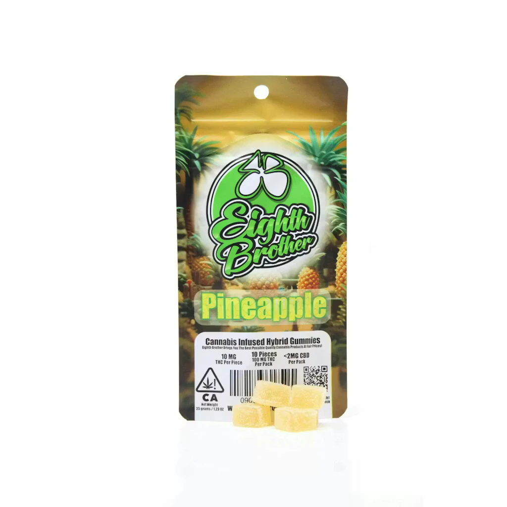 Eighth Brother - Eighth Brother | Pineapple 100mg - Infused Gummies 10pk Main Image