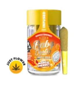 JEETER - [Jeeter] Infused Baby Preroll 5 Pack - 2.5g - Mango Sherbet (I)