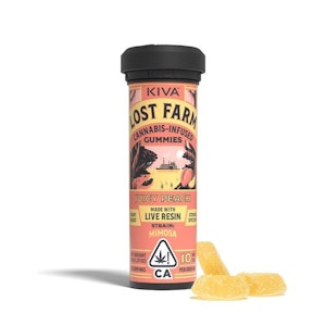 Lost Farm - 100mg THC Juicy Peach Mimosa Live Resin Gummies - Lost Farm