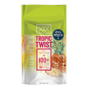 DIXIE - Tropic Twist 100mg 10 Pack Gummies - Dixie