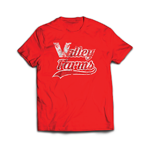 Rio Vista Farms - Valley Farms Red Logo T-Shirt