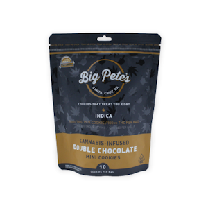 Big Pete's - Double Chocolate Chip Indica 100mg 10 Pack Cookies - Big Pete's