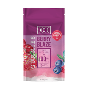 DIXIE - Berry Blaze 100mg 10 Pack Gummies - Dixie