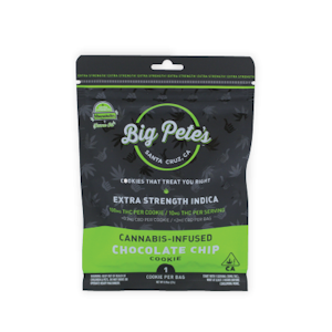 Big Pete's - Chocolate Chip Extra Strength Indica 100mg Single Cookie - Big Pete's