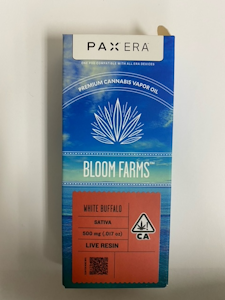 White Buffalo 0.5g Live Resin Pax Pod - Bloom Farms