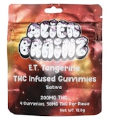 Alien Brainz-E.T. Tangerine-Gummies-200Mg-Sativa