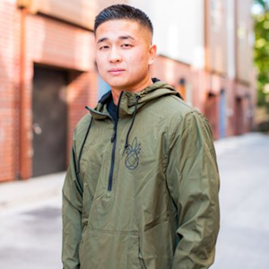 Humble Root - (XL) HR Army Green WCTY Windbreaker