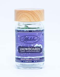 Malibu - Snowboards Shortbread Cookies - 6pk Infused Pre-Rolls
