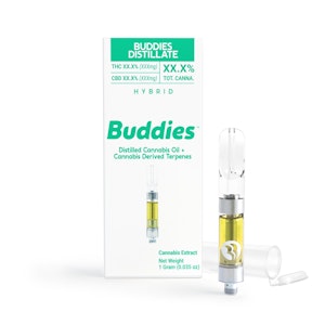 Buddies - White Widow | 1g CDT Dist Vape Cart | Buddies