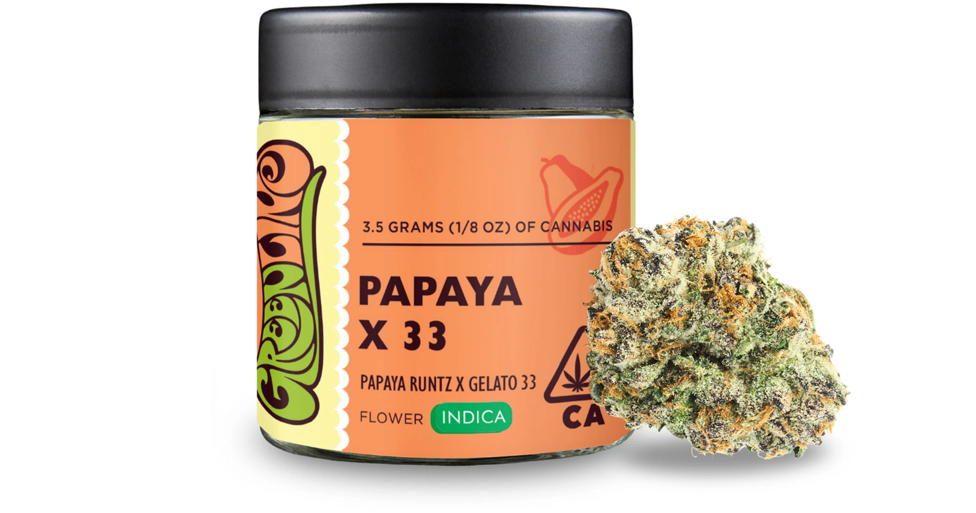 Greenline - Greenline - Papaya X 33 - 3.5g Main Image