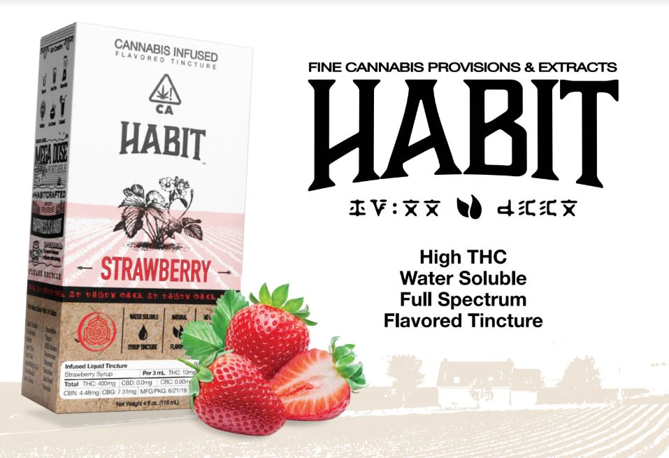 Habit - Habit Strawberry Syrup 400mg Tincture (Single) Main Image