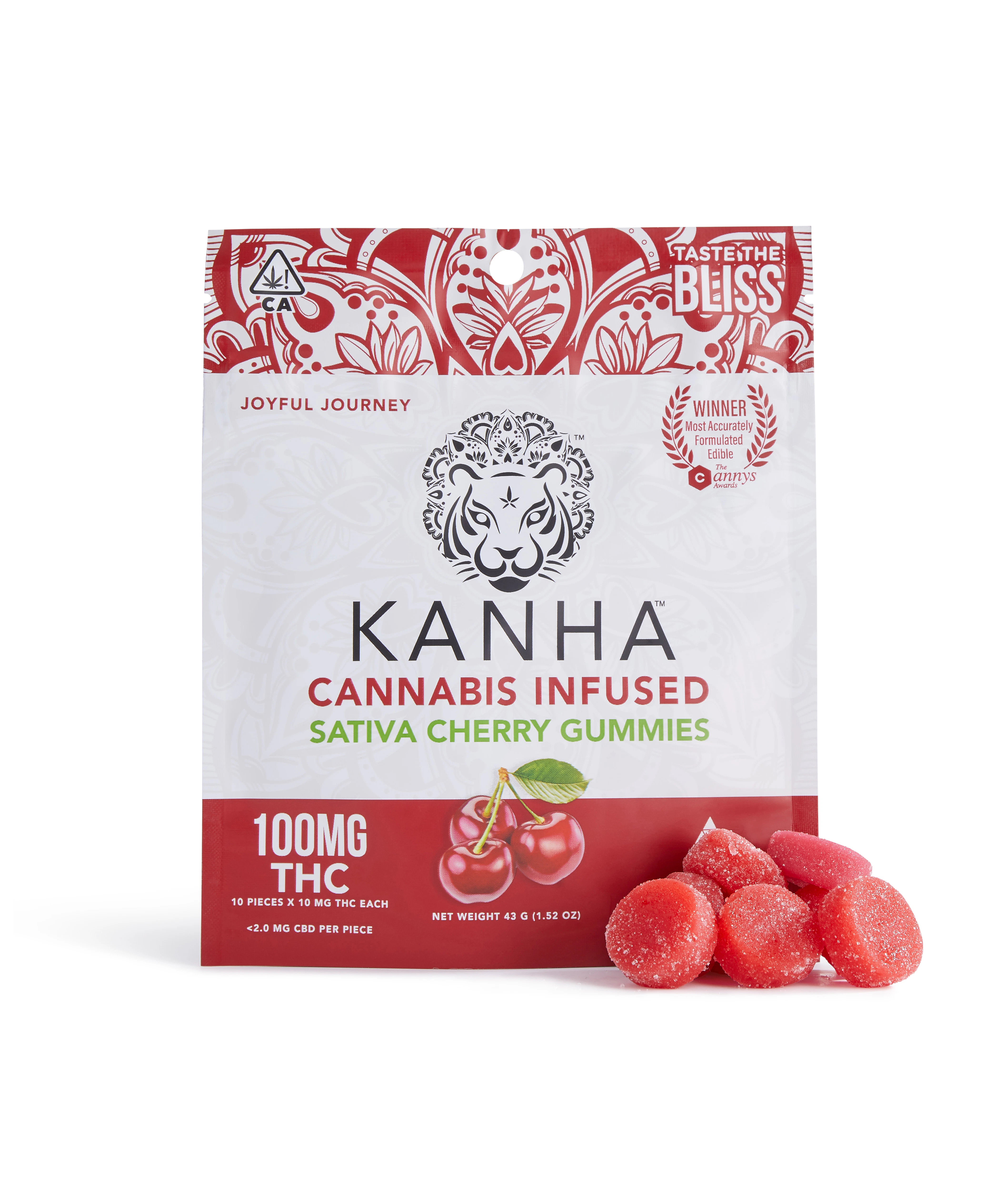 KANHA - KE - THC Sativa Cherry 100 mg Main Image