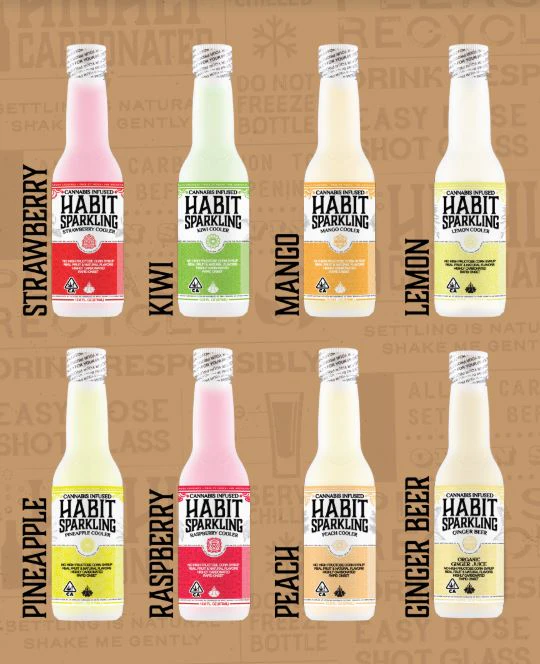 Habit - Habit Sparkling Pineapple Cooler 100mg Beverage (Single) Main Image