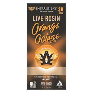 Emerald Sky - Orange Octane (Live Rosin) Gummies (10ct) - 100mg (S) - Emerald Sky