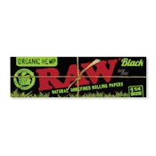 RAW Black Organic 1 1/4 Rolling Paper