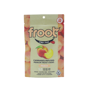 Froot - Peach 1:1 200mg 10 Pack Gummies - Froot