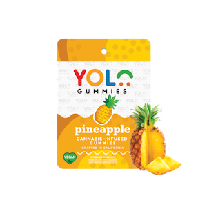 Yolo Gummies - Pineapple Gummies 100mg - Yolo Gummies