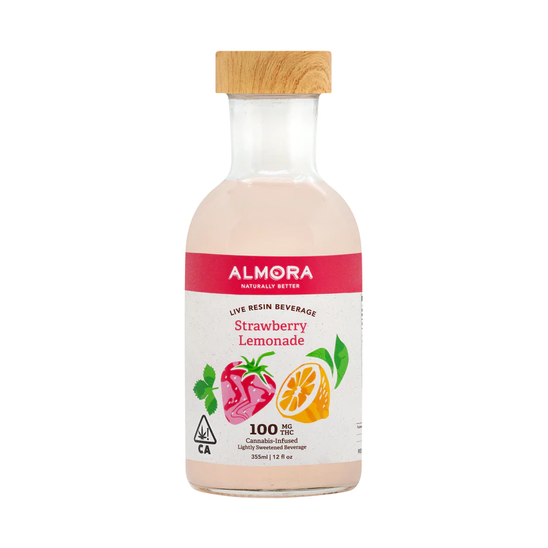ALMORA FARMS - Almora Farm | Lemonade | Strawberry | 100mg THC | 12oz Main Image