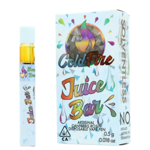COLDFIRE EXTRACTS - Strawnana (H) | .5g Rosin Juice Bar Single Use | ColdFire x Heritage Hash Co.